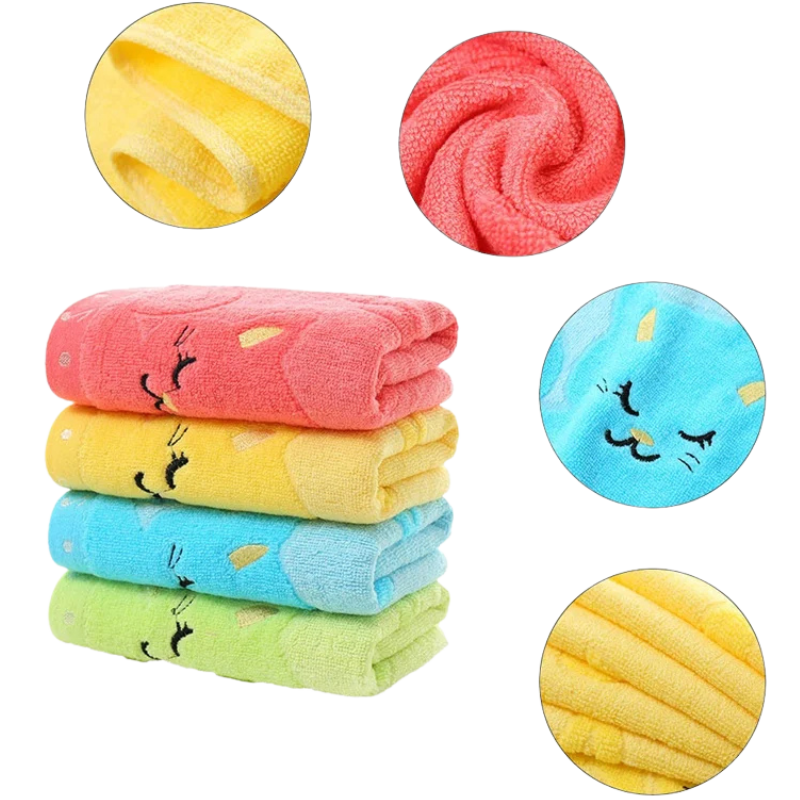 Serviette de bain - Chaton rêveur