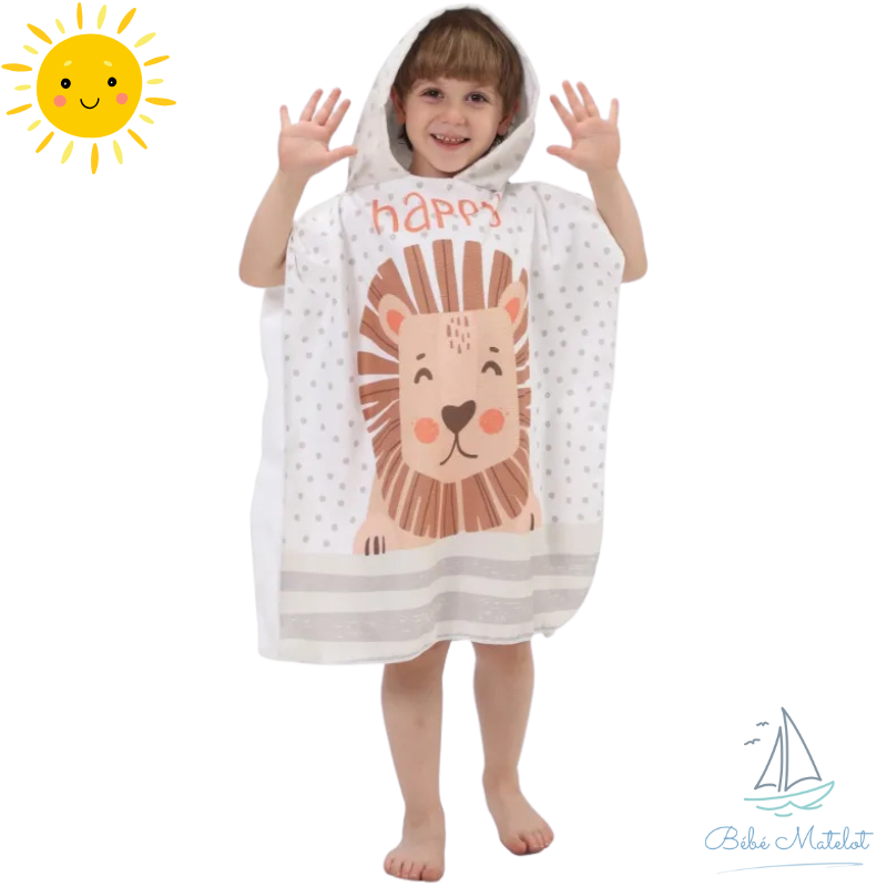 Poncho de bain - Tout en couleur