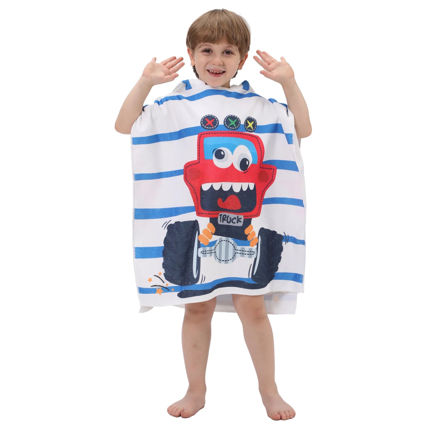 Poncho de bain - Tout en couleur
