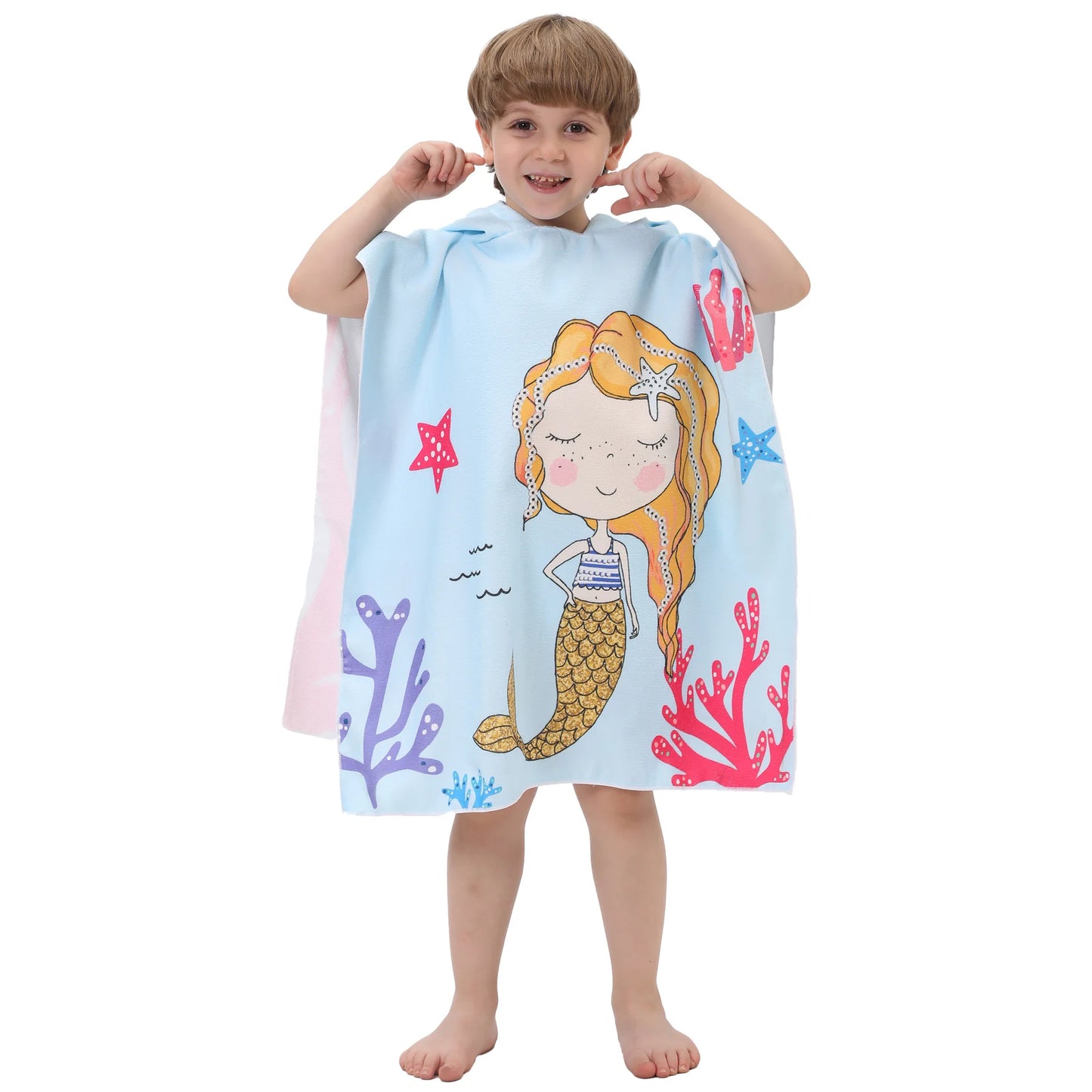 Poncho de bain - Tout en couleur