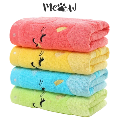 Serviette de bain - Chaton rêveur