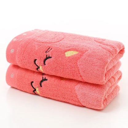 Serviette de bain - Chaton rêveur